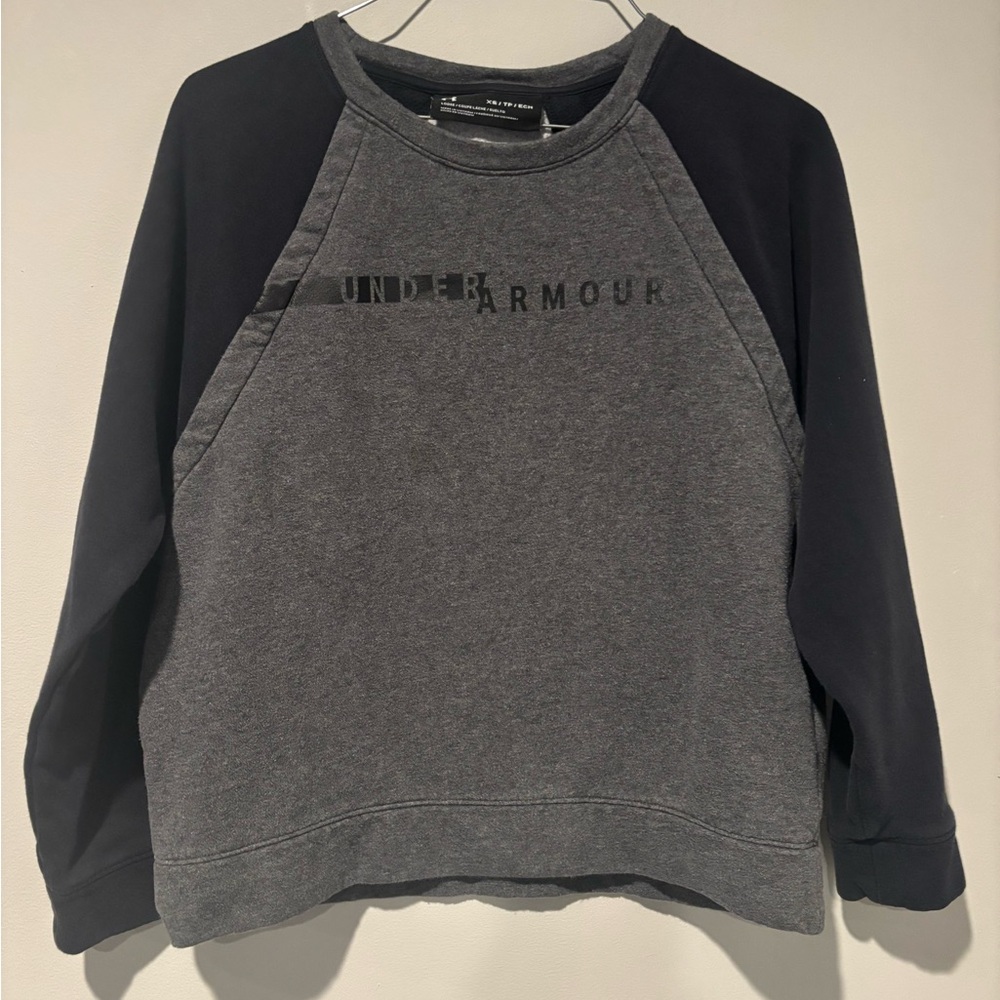 Under Armour Charcoal and Black Crewneck Sweatshirt